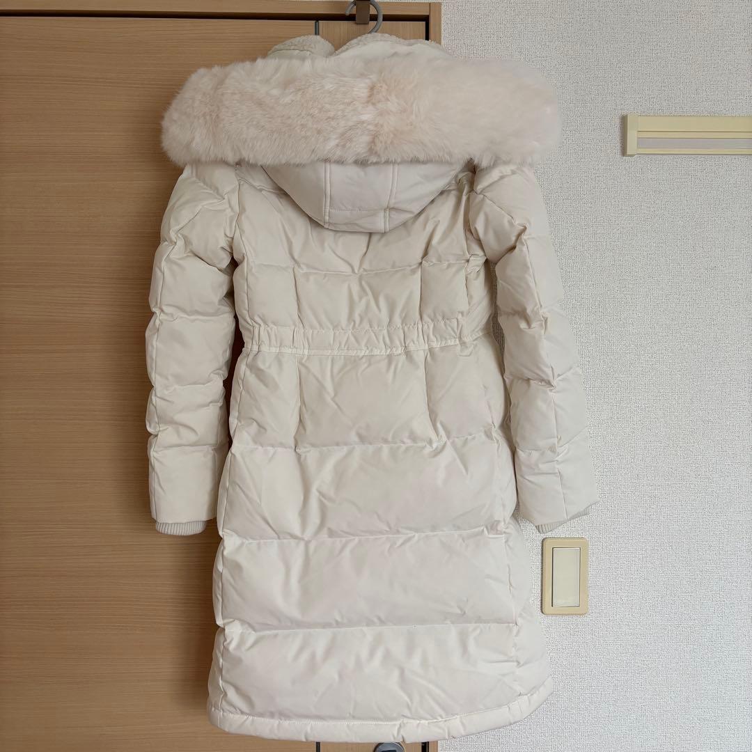 Kate Spadeケイトスペード フード付きロングダウンジャケットホワイト
