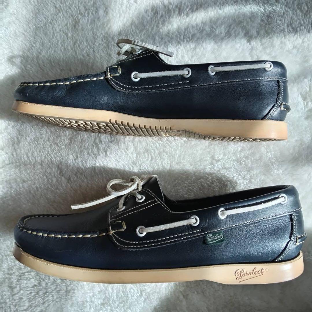 良品 パラブーツ デッキシューズ BARTH ネイビー 27.5cm