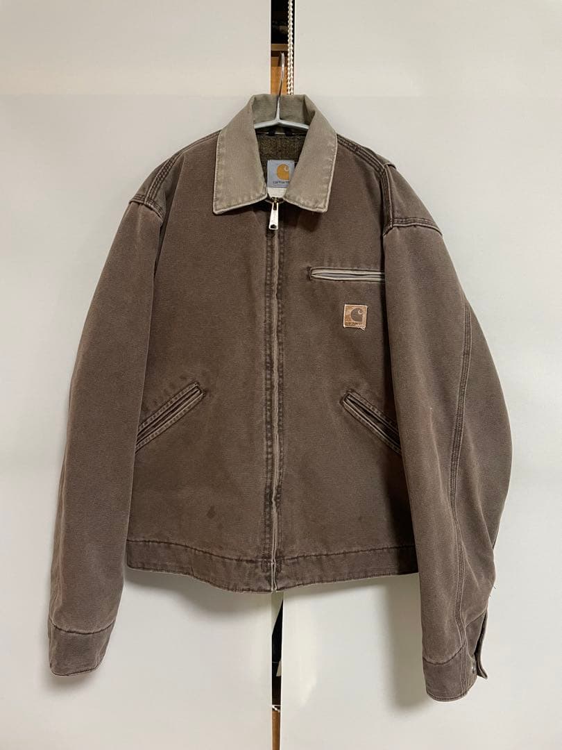 Carhartt デトロイトジャケット ブラウン vintage フェード カーハート デトロイトジャケット | ブラウン 5XL - 札幌 ビンテージ