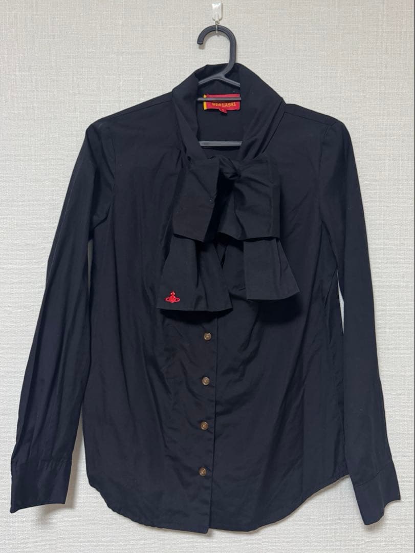 viviennewestwood リボンシャツ ブランド古着】オーブ柄 リボンシャツ（シャツ/ブラウス）｜Vivienne