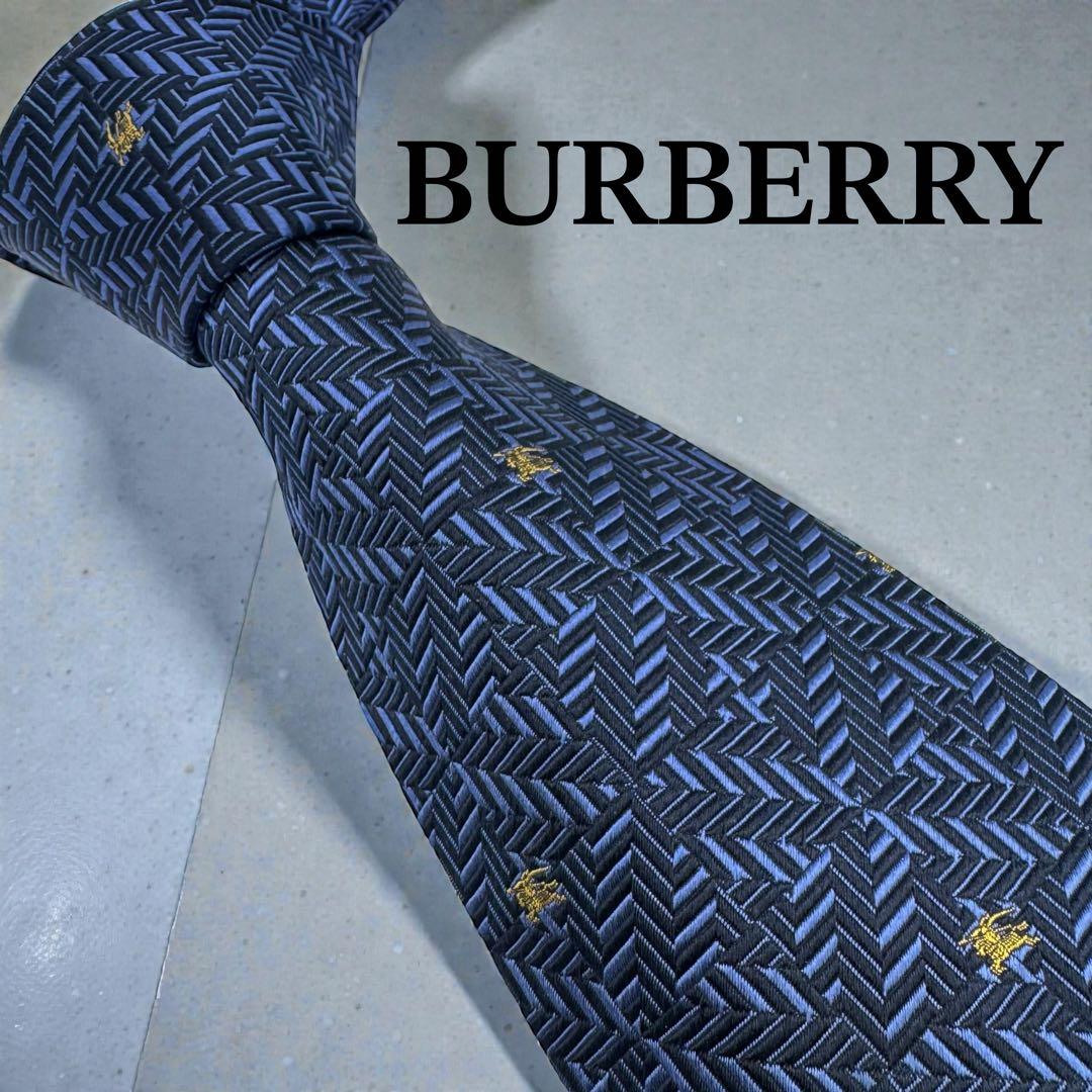 Burberry LONDON バーバリー ネクタイ シャドーホース ネイビー - メルカリ