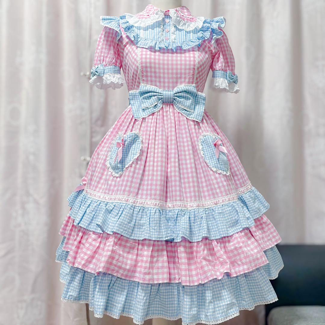 Angelic Pretty ギンガムシャーベット ワンピース Angelic Pretty - ギンガムシャーベットワンピース angelic prettyの