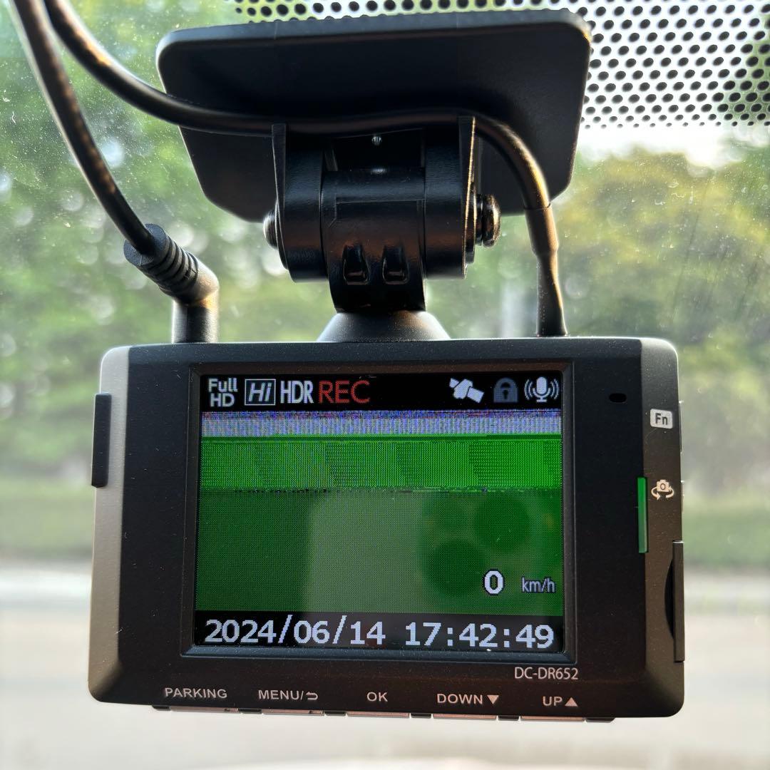 ジャンク品】 コムテック ドライブレコーダー DC-DR652 SDカード付