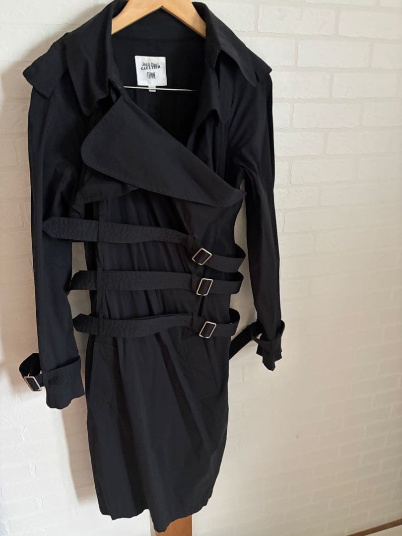 美品　細身　Jean Paul Gaultier ブラックトレンチコート 40 楽天市場】【極美品】ジャンポールゴルチエ Jean-Paul GAULTIER コート
