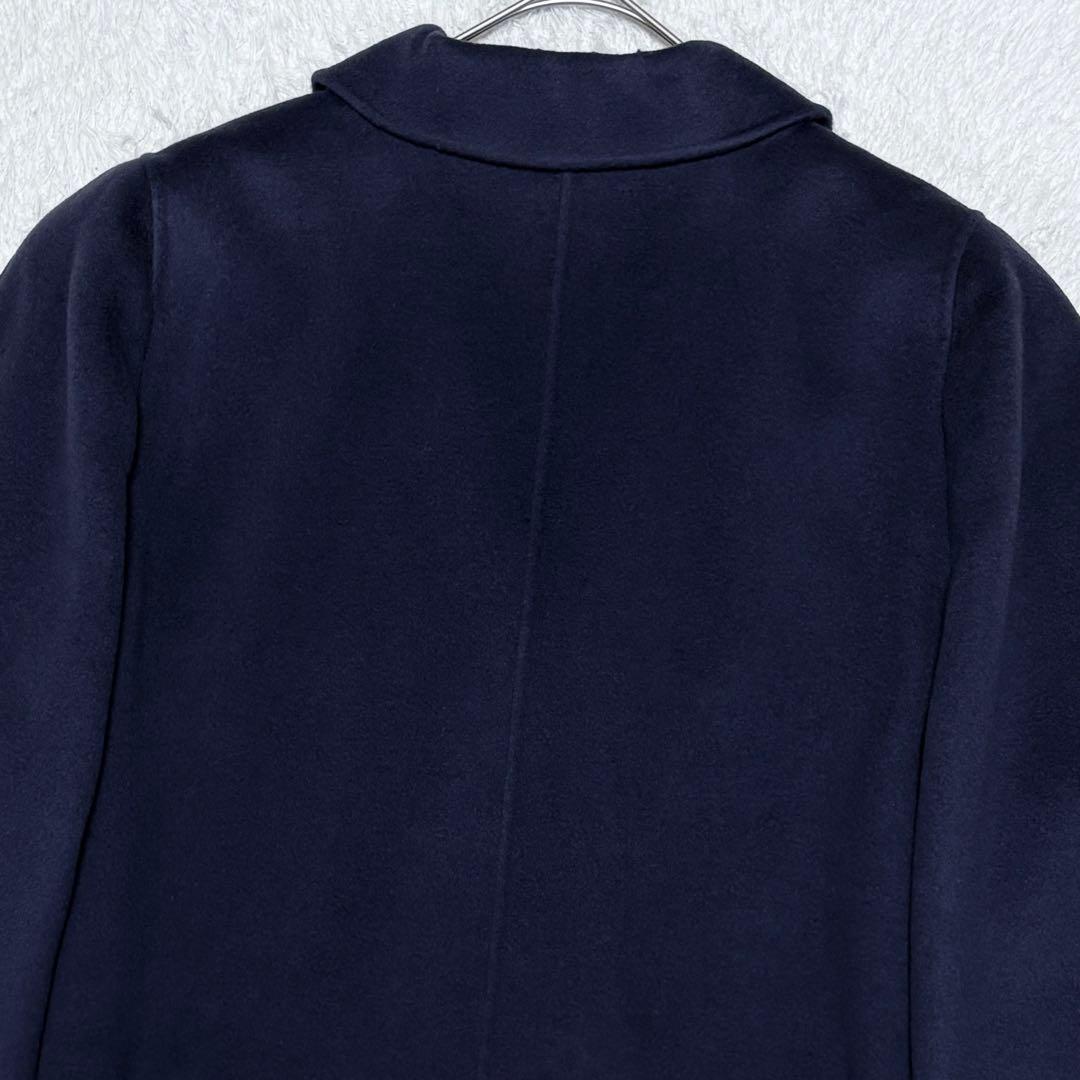 美品】レリアン 大きいサイズ ウール リバー コート 金ボタン 上品