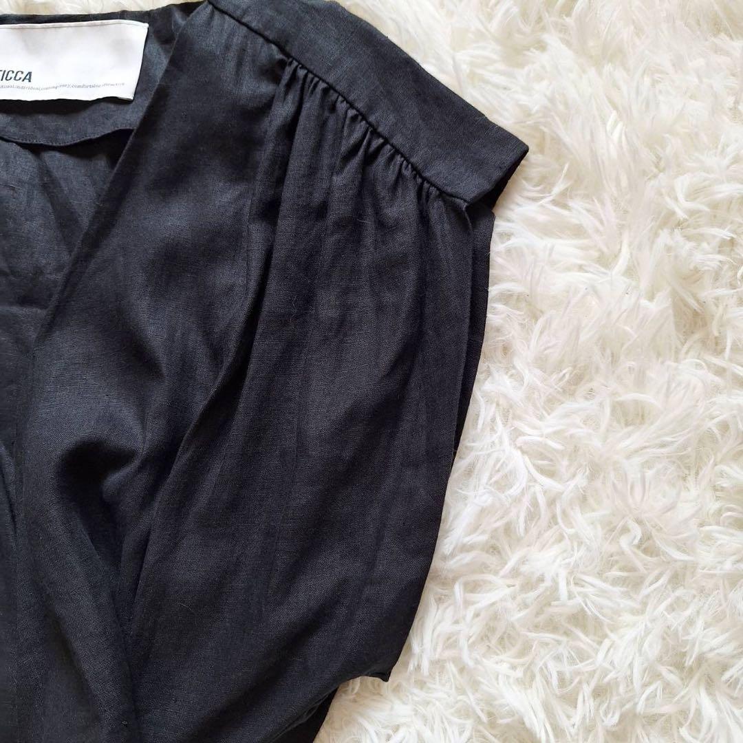 美品✨ティッカ 2024SS リネンコンビネゾン オールインワン