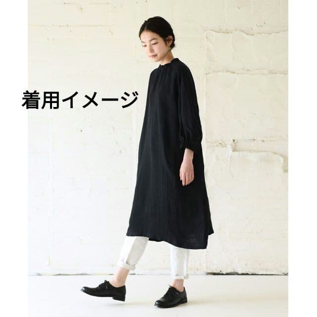 2249 中川政七商店 麻ガーゼワンピース 青 - メルカリ