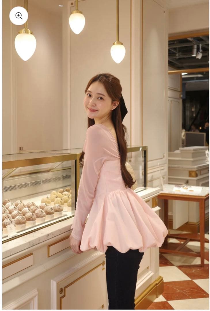 poláura ベロアビスチェバルーントップス - メルカリ