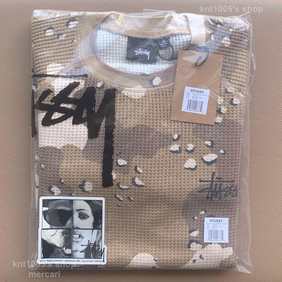 STUSSY サーマル ステューシー THERMAL CAMO カモ 長袖 M - メルカリ