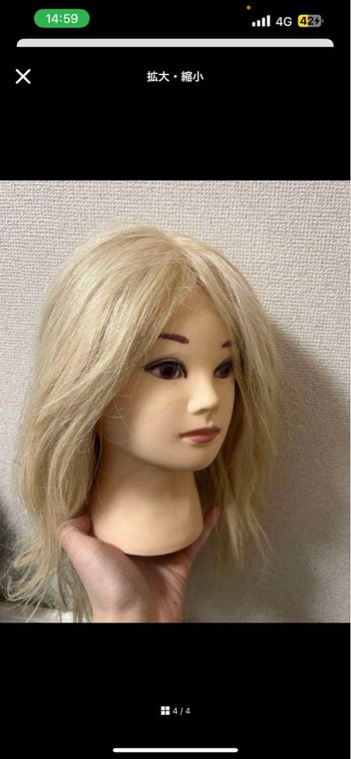 アップ用ウィッグ UP180GL 値下げ可 - メルカリ