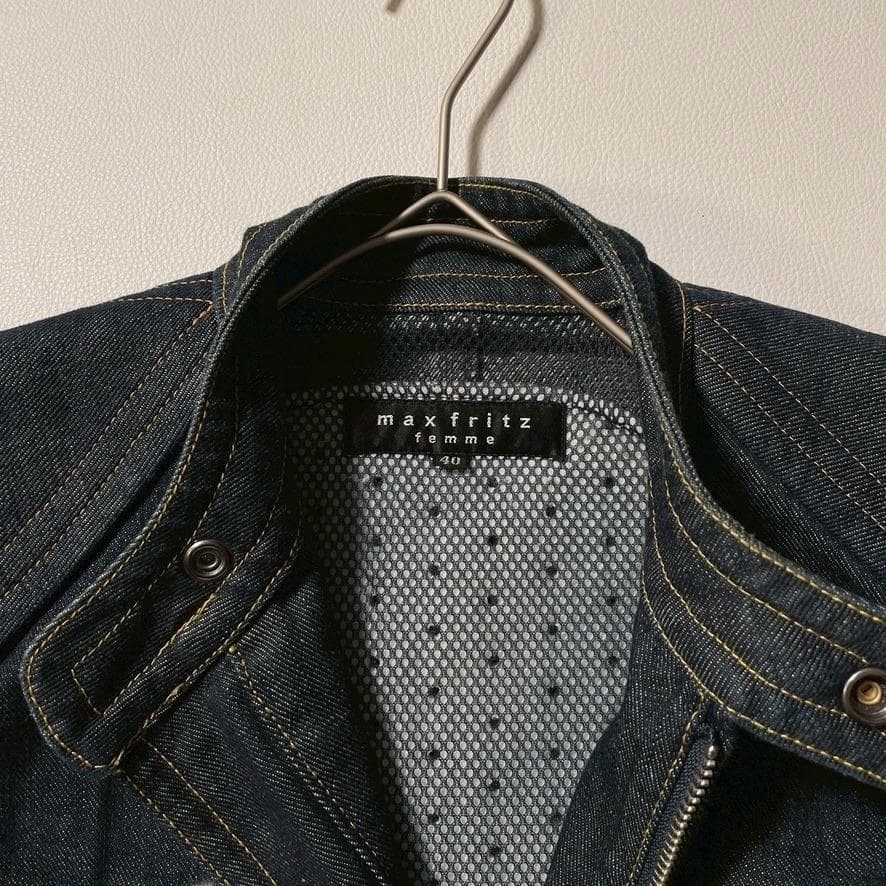m*☆様 【美品】マックスフリッツ レザー×デニムコンビ ライディング