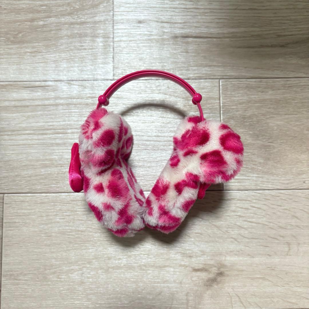 ディズニー イヤーマフ ヒョウ柄 ピンク ミニー 耳当て - メルカリ