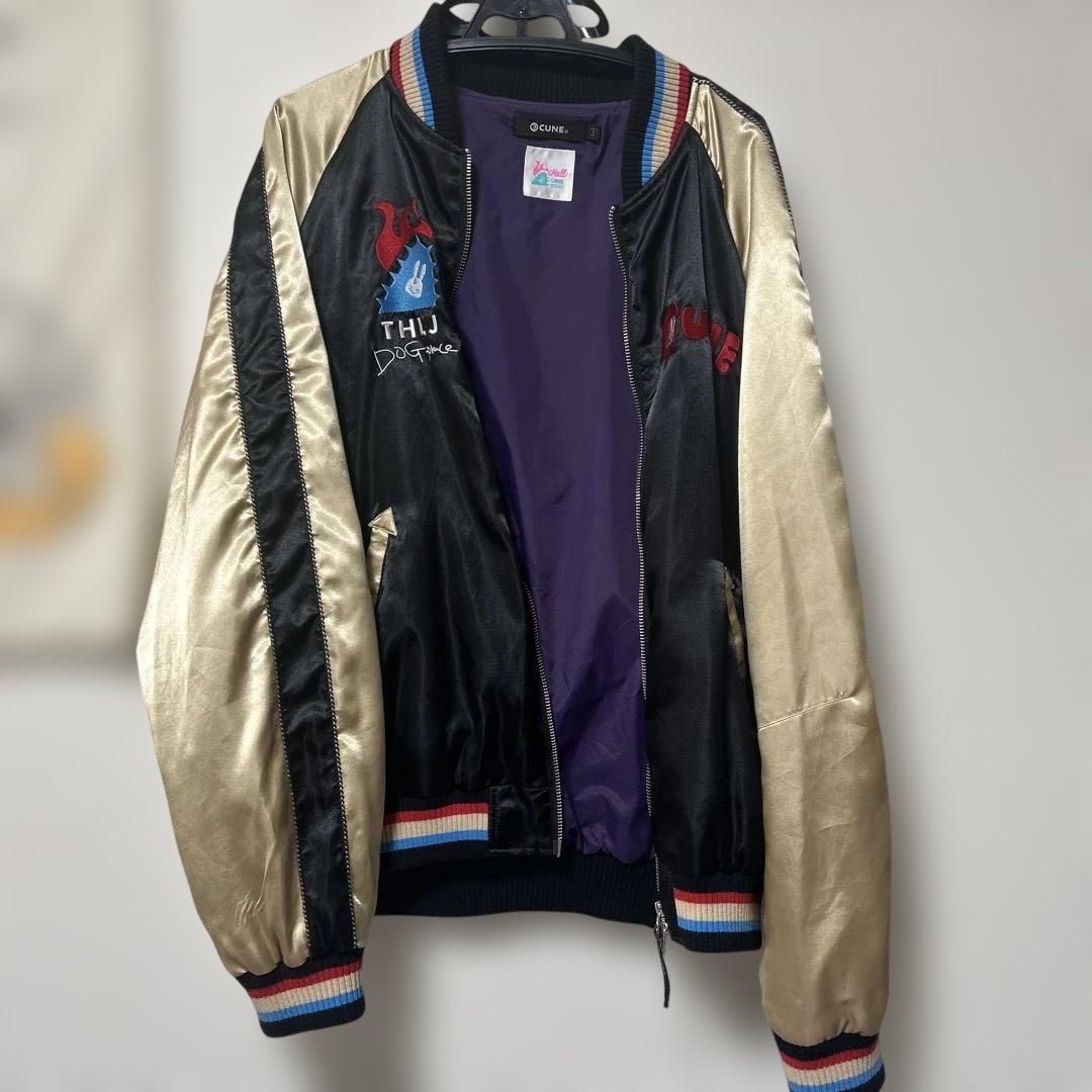 最終値下げ！】CUNE ドッグプレイスのスカジャン サイズ3（Lサイズ