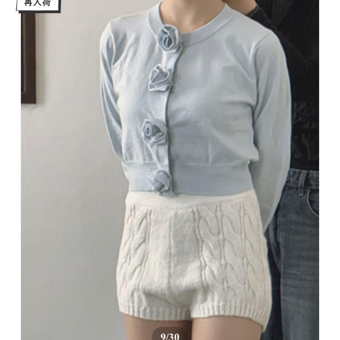 Treat ürself Rose flower motif cardigan - メルカリ