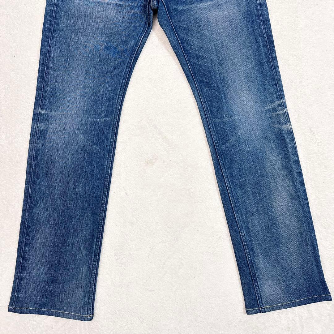 未使用級 YANUK MICHEL ミシェル 30 ストレッチ ヒゲ ハチノス