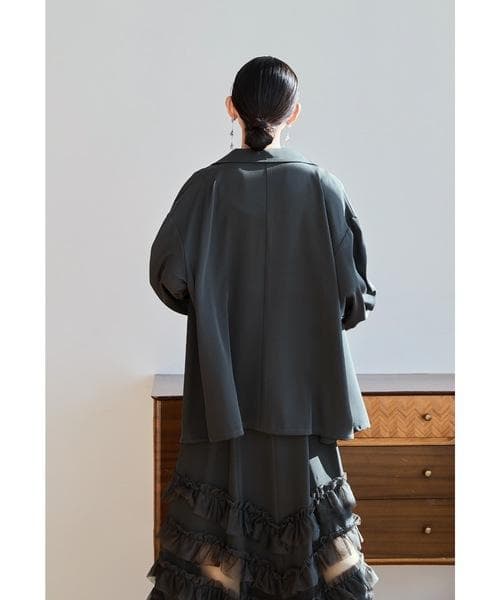 美品 niana ニアナ トランスペアレントヘムセットアップドレス М 結婚