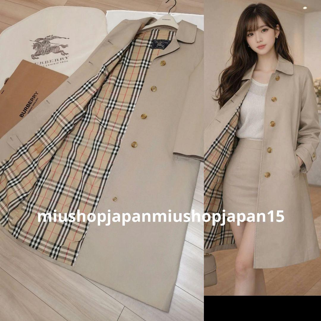 貴重希少○L ヴィンテージ ステンカラーコート バーバリー BURBERRY