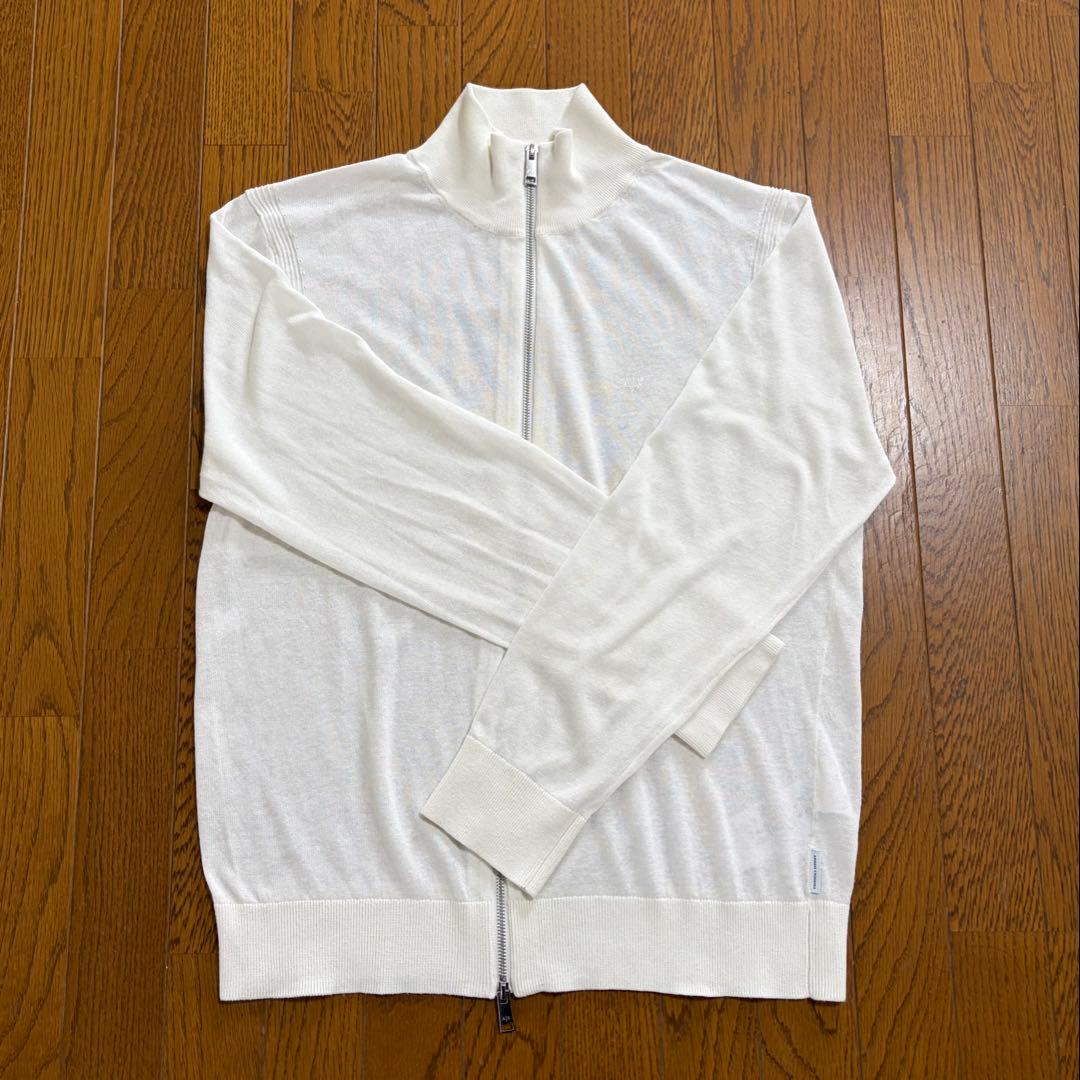 アルマーニエクスチェンジ ドライバーズニット L ホワイト 一回着用