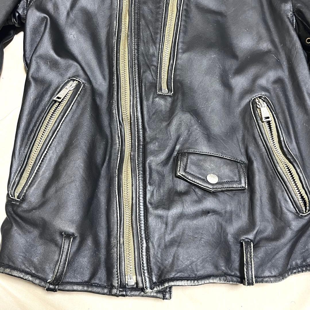 希少】ポールスミス ホースレザージャケット 馬革 ダブルライダース