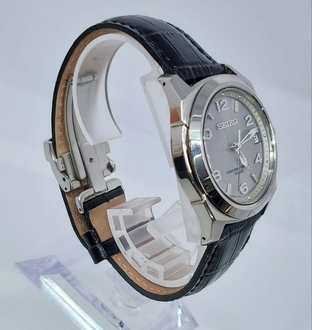 セイコー ブライツ 7B22-0AP0 ソーラー電波 メンズ チタン 動作品