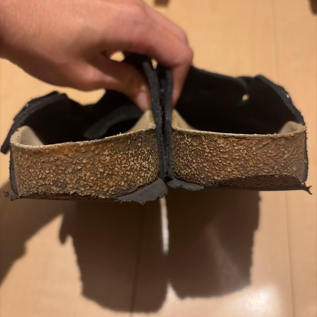 Birkenstock Boston 40 ブラック スエード 26