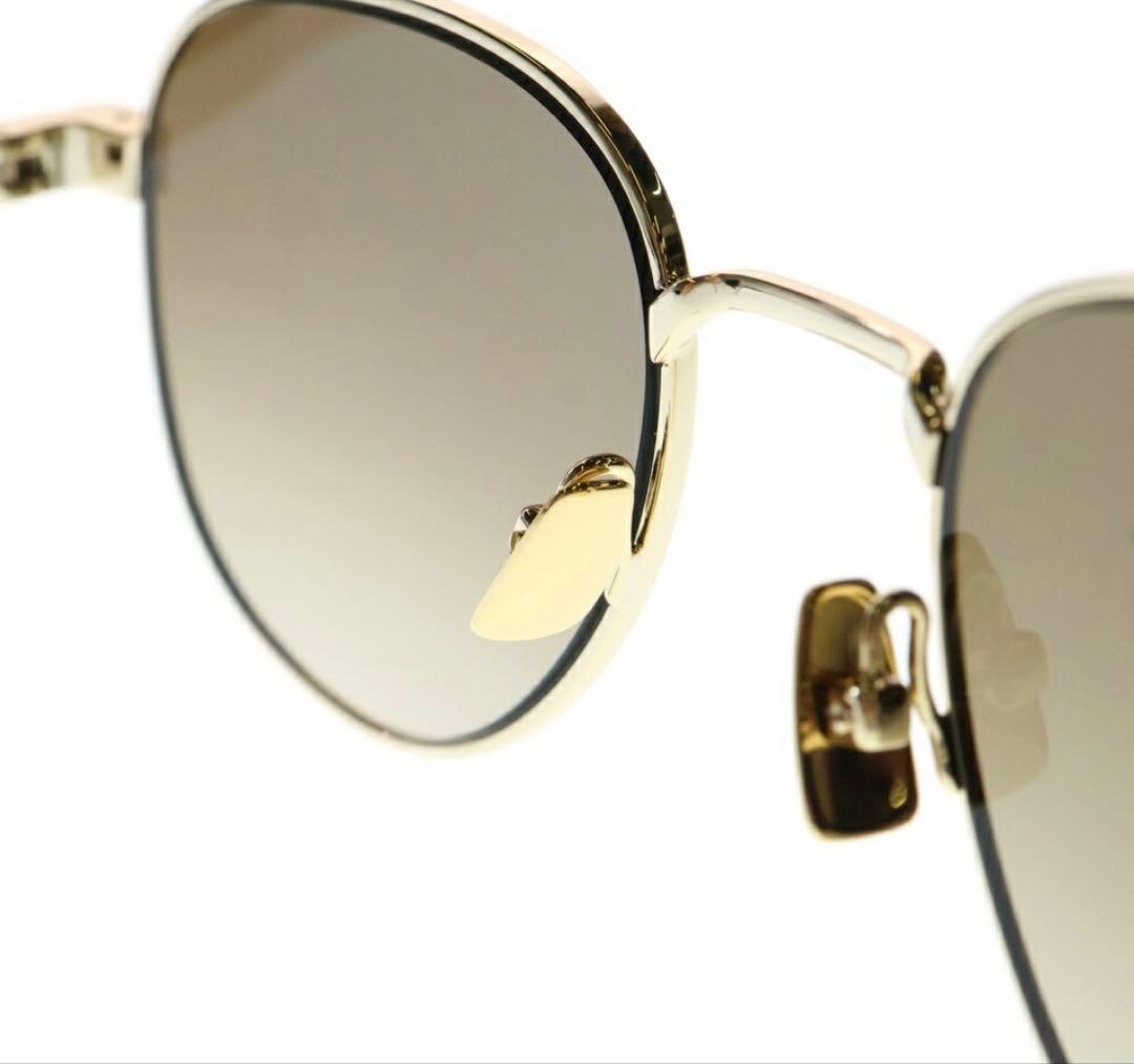 未使用 サンローラン SL555 003 サングラス ブラウン ゴールド - メルカリ