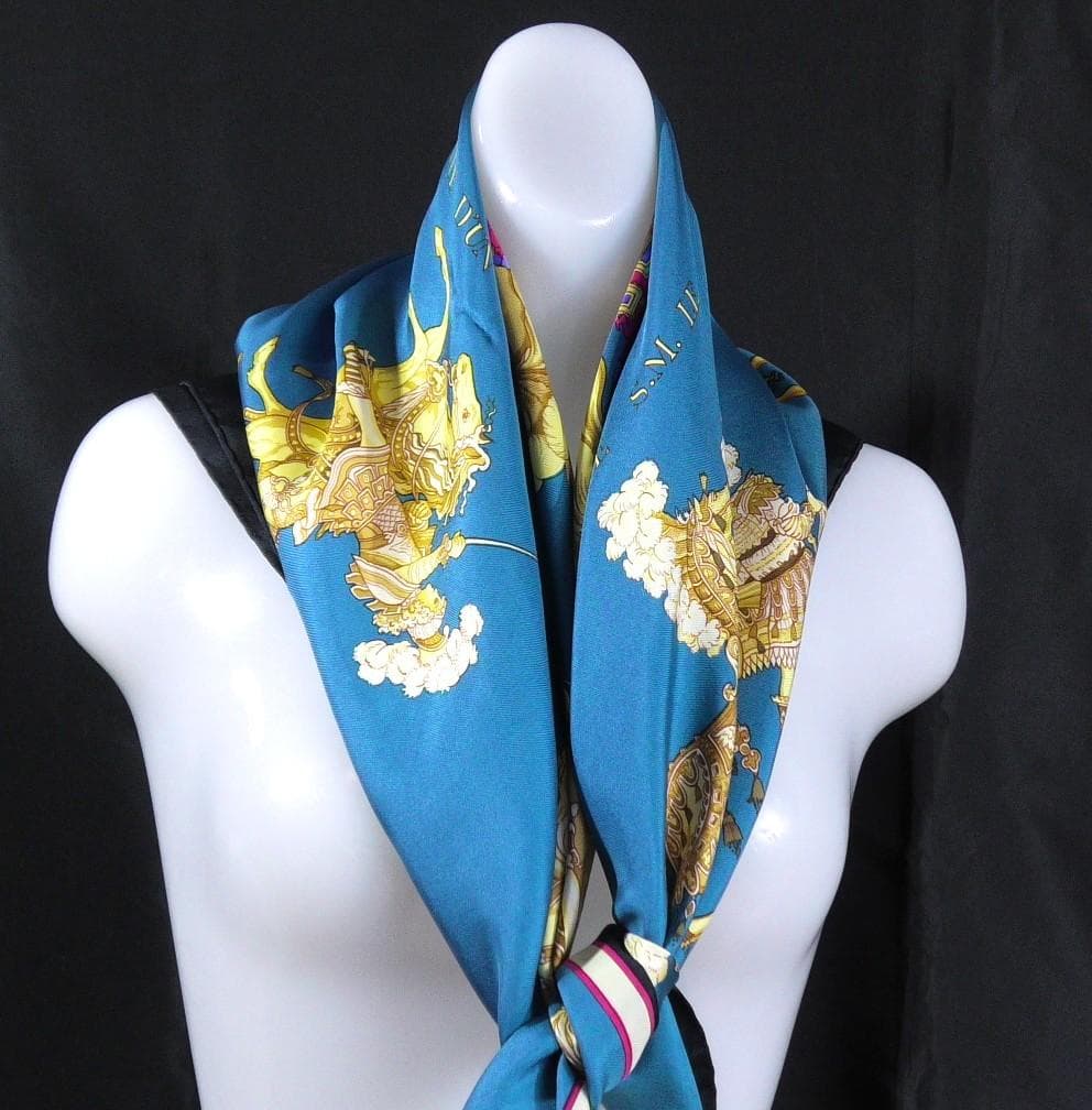 美品 HERMES エルメス 大判スカーフ カレ90 D558 - メルカリ