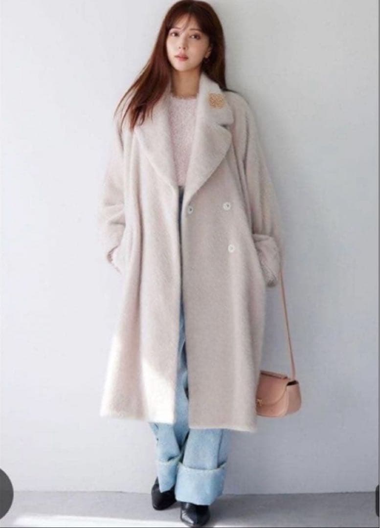 SNIDEL シャギーコクーンコート BEG サイズ1 - メルカリ