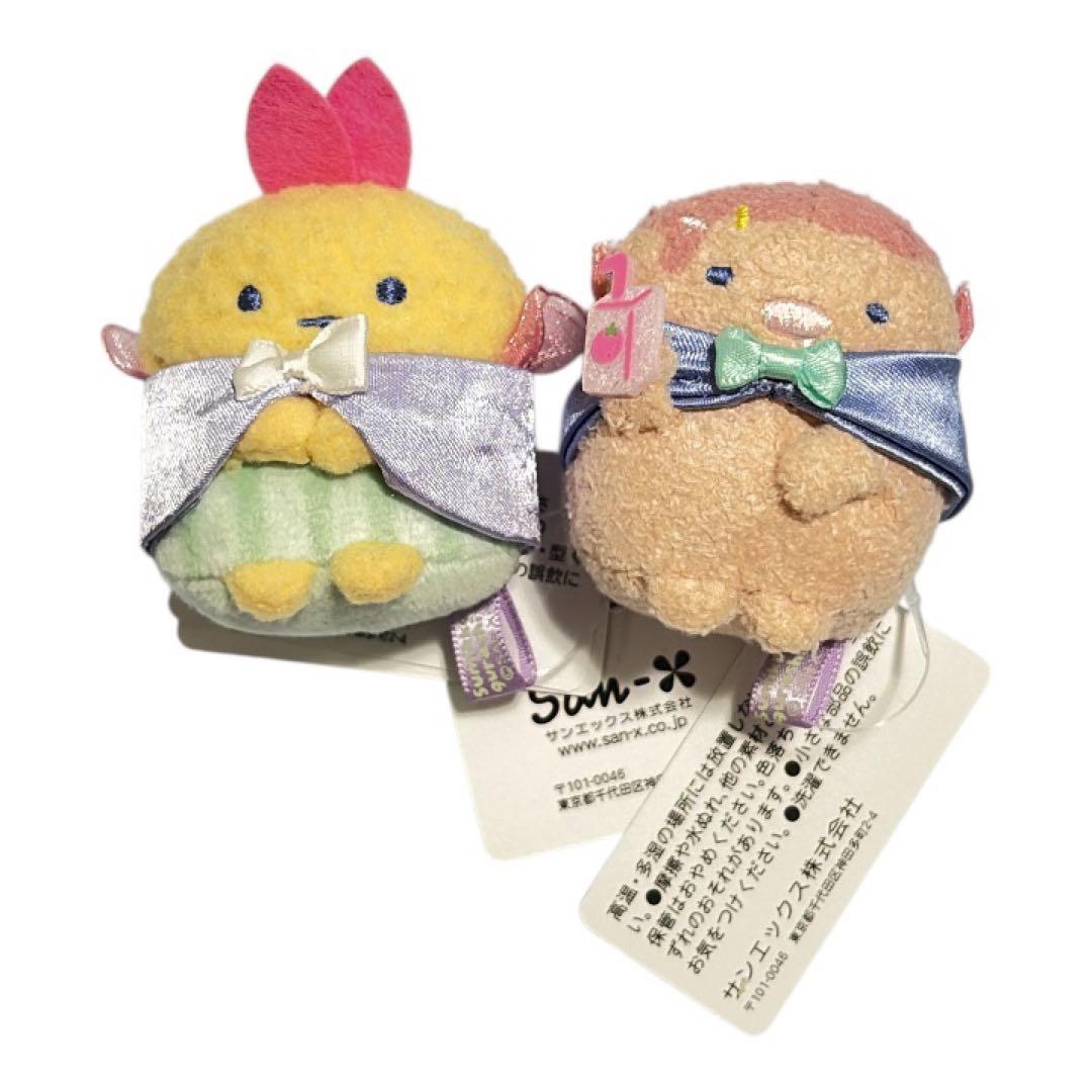 281】すみっコぐらし えびふらいのしっぽ とんかつ てのりぬいぐるみ