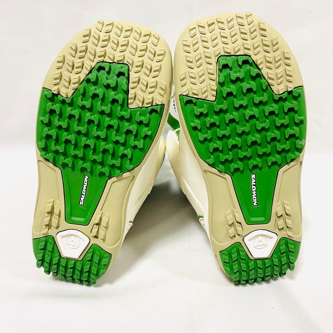 【美品】SALOMON サロモン スノーボードブーツ 23.5cm 白×緑