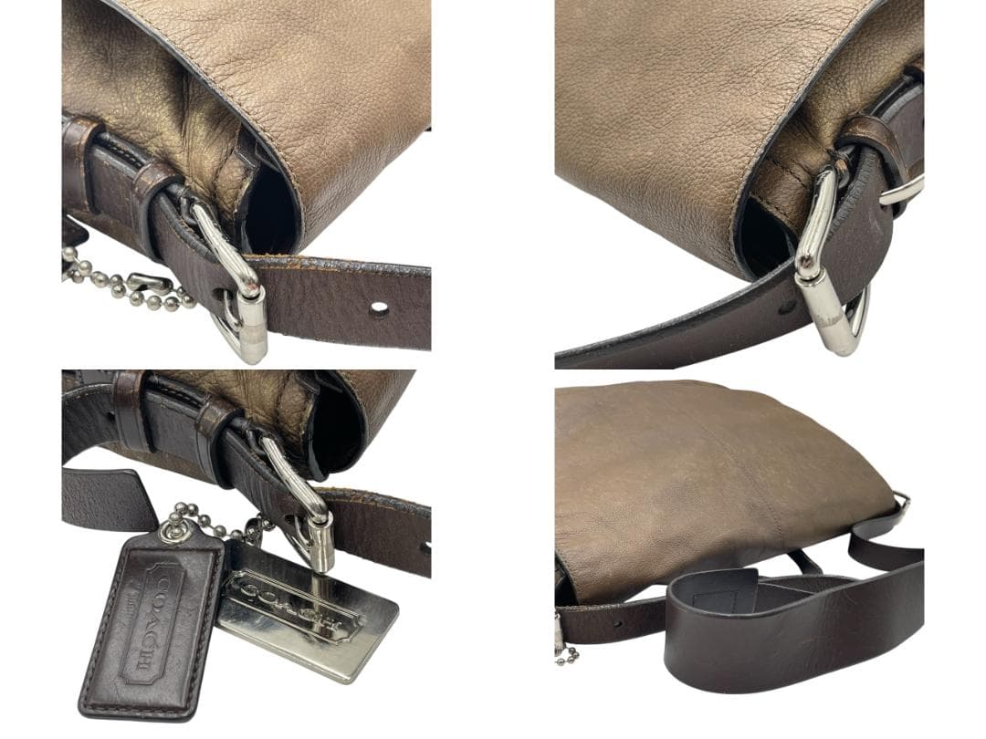 COACH/コーチ レザー トンプソン メッセンジャーバッグ ショルダー