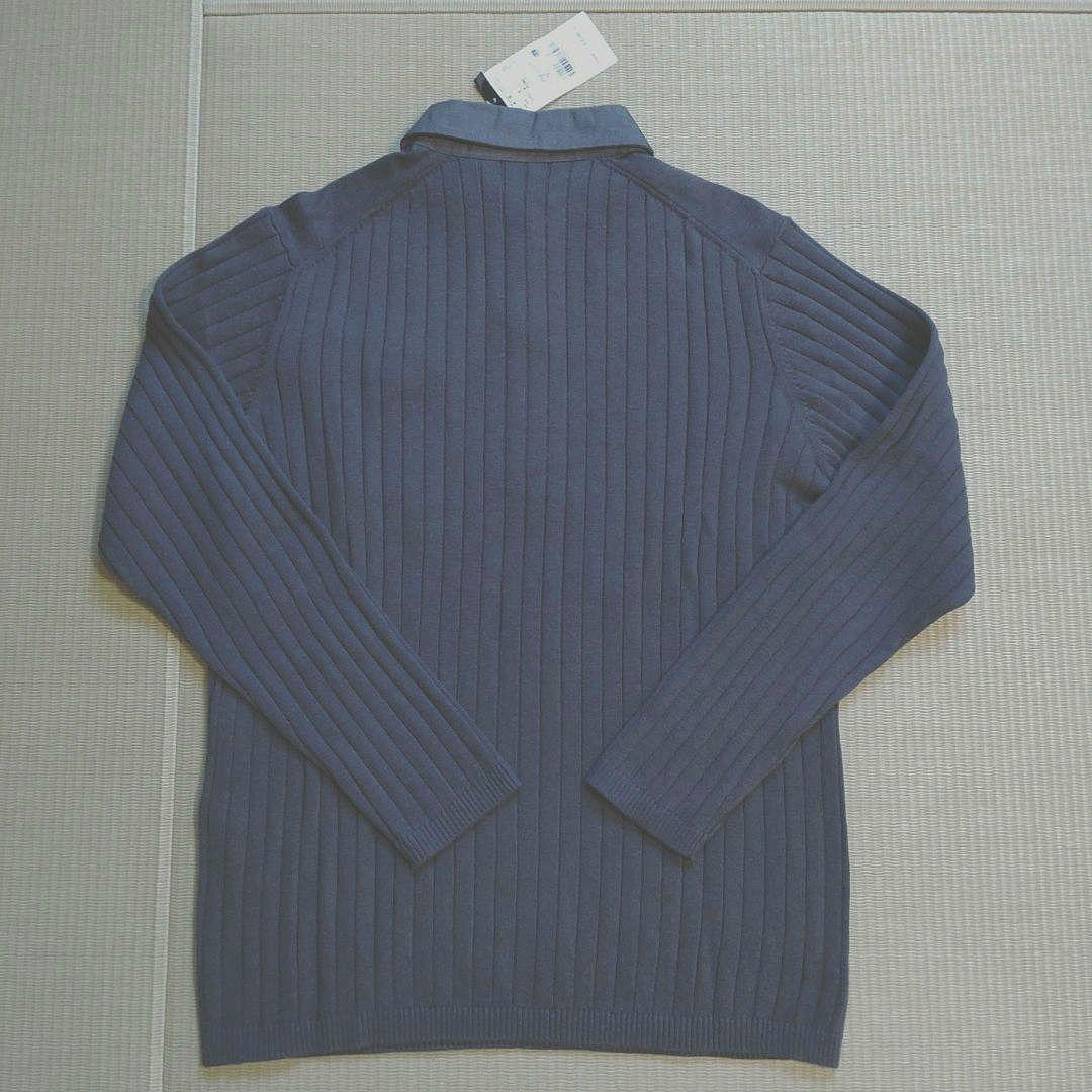《新品》INTERMEZZO グレー　リブ編みセーター