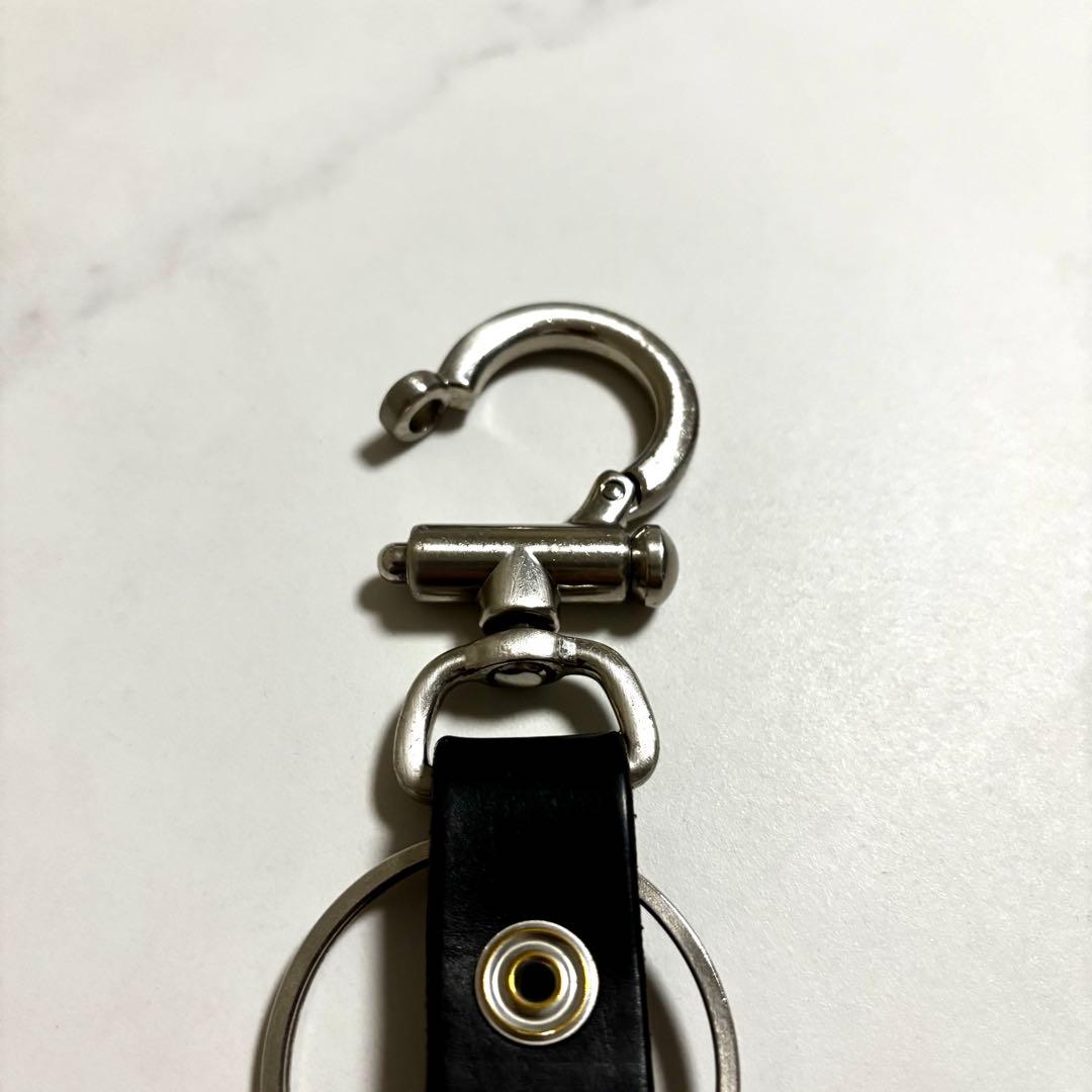 Hender Scheme レザー キーホルダー キーリング ブラック - メルカリ