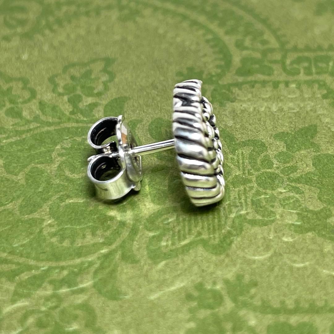 GUCCIグッチ マーモントGG ツイストピアス片耳 燻 メンズ/レディース