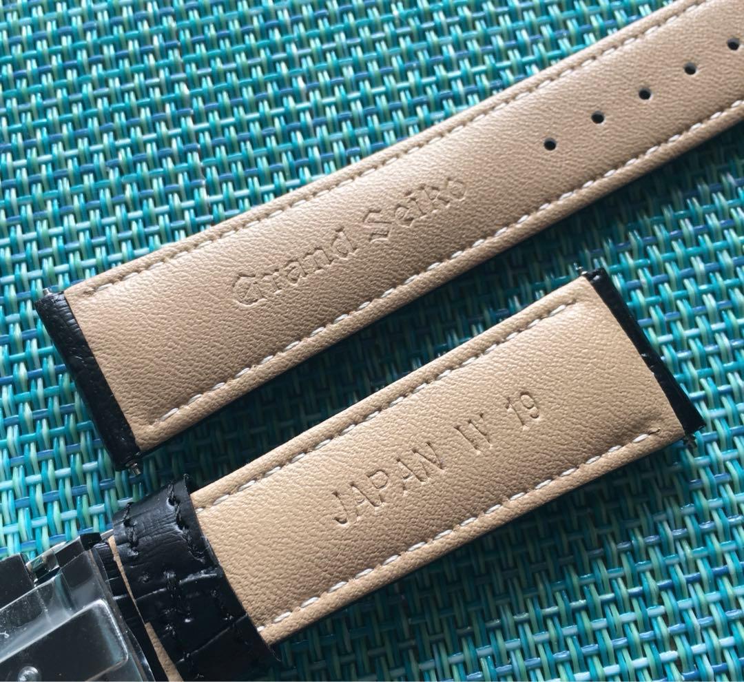 グランドセイコー バタフライバックルレザーベルト付 ラグ幅19mm尾錠幅