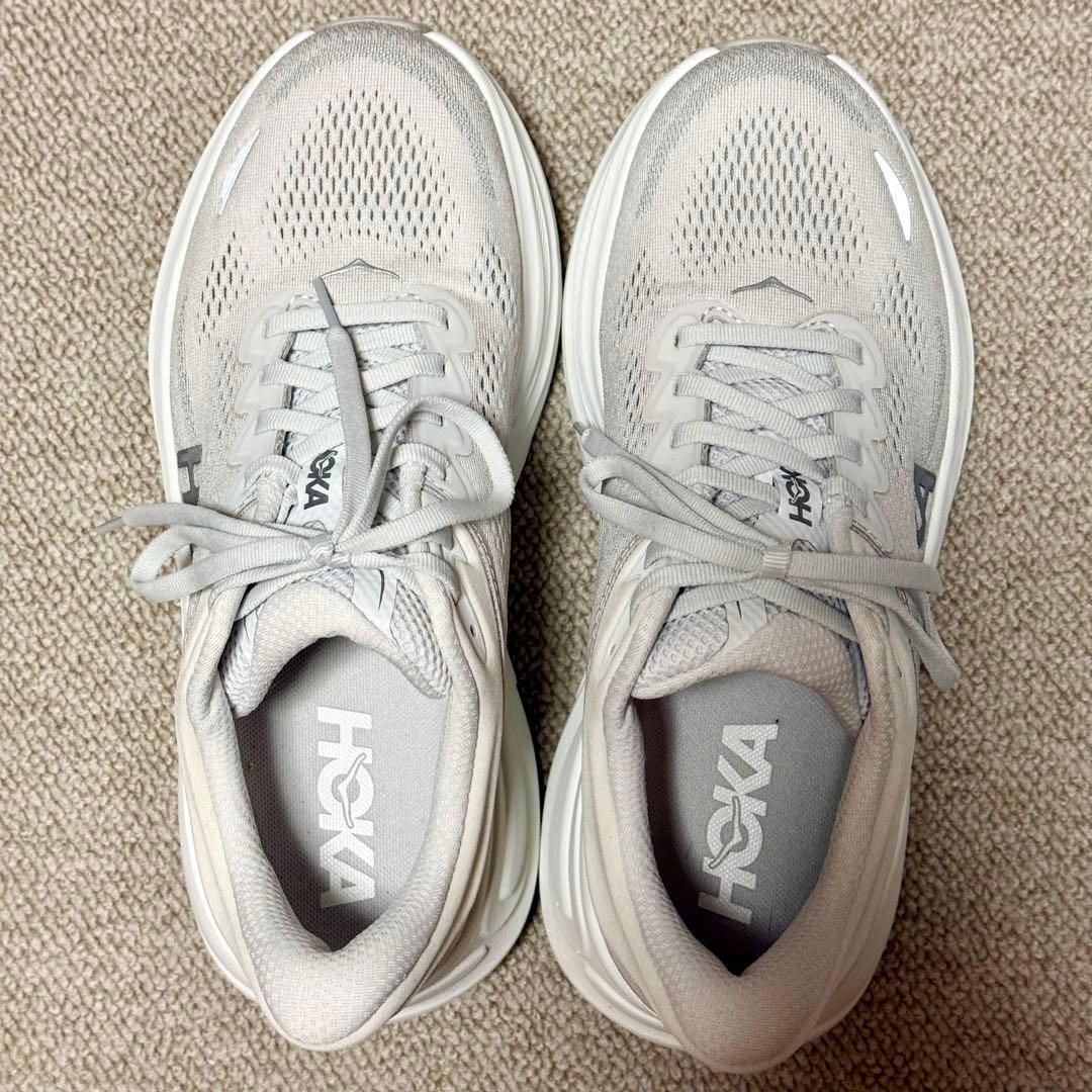 ほぼ新品 ◆ 直営店購入 正規品　HOKA ボンダイ9 ワイド 25.5cm