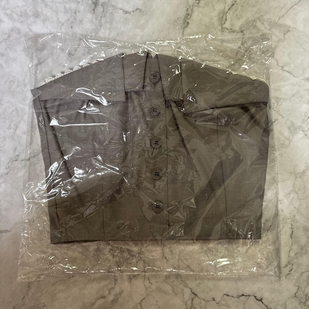 ♥️新品未使用タグ付きダーリッチ カラーデザインベアトップ グレー