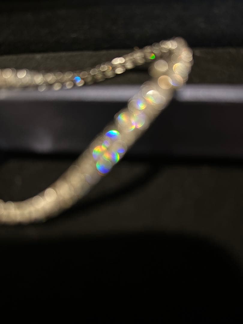 最高級モアサナイト テニスブレスレット シルバー 16センチ 0.06ct