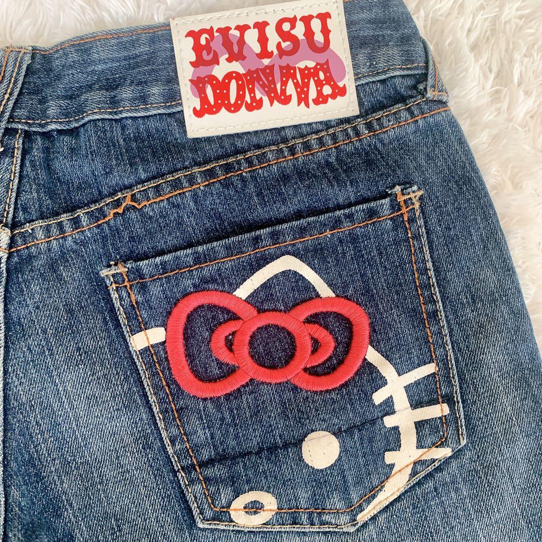 EVISU × HELLO KITTY コラボ ジーンズ エビス キティ デニム - メルカリ