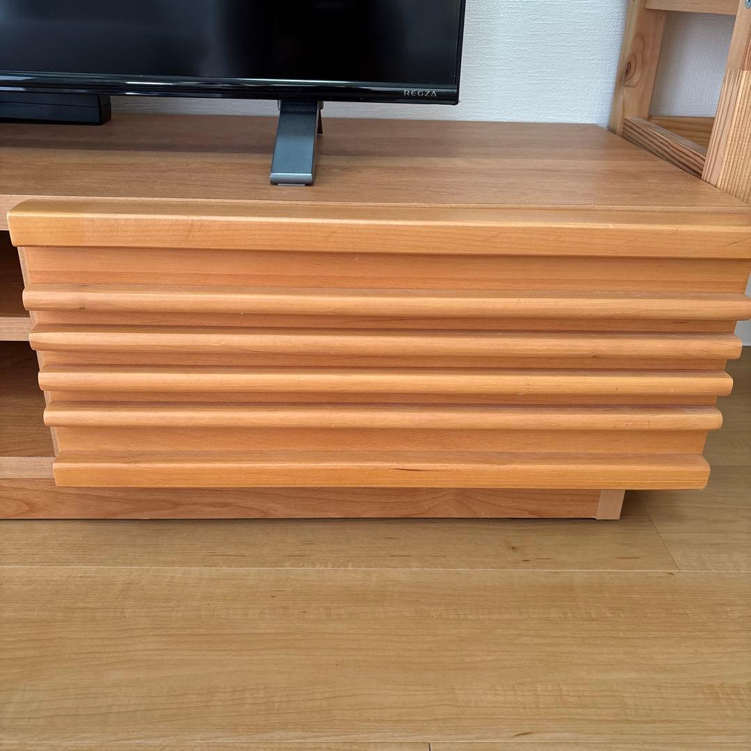 テレビボード W150cm 日本製 大川家具 無垢材 天然木