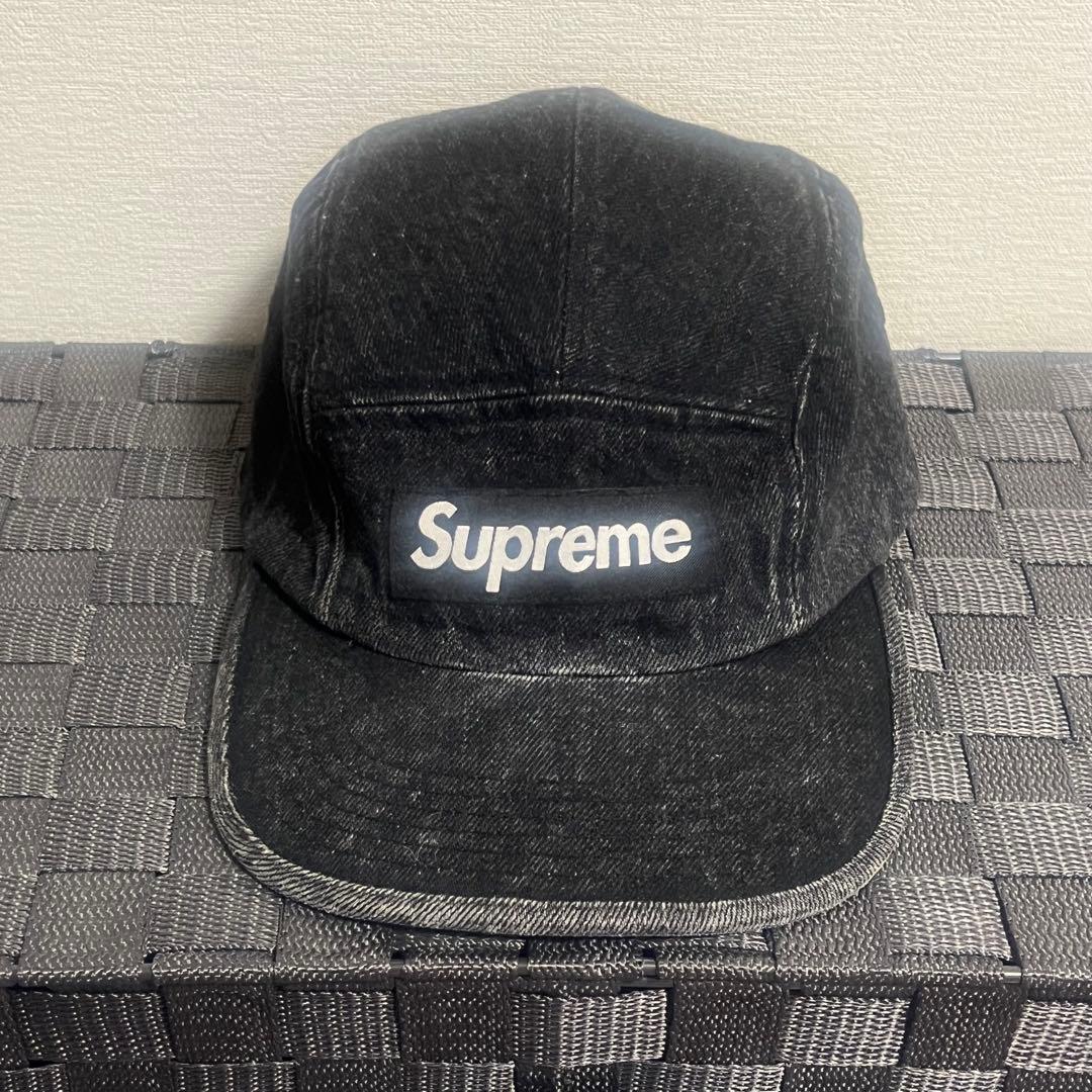 Supreme Denim Camp Cap ブラック24SS - メルカリ