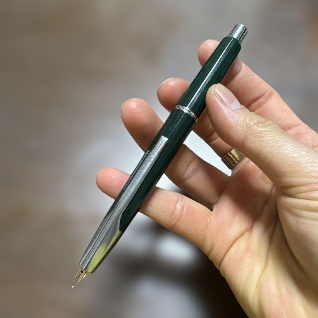 緑色 メタルクリップ 万年筆 NAMIKI PILOT 14k パイロット(PILOT) 万年筆カスタム 74 ダークグリーン 万年筆
