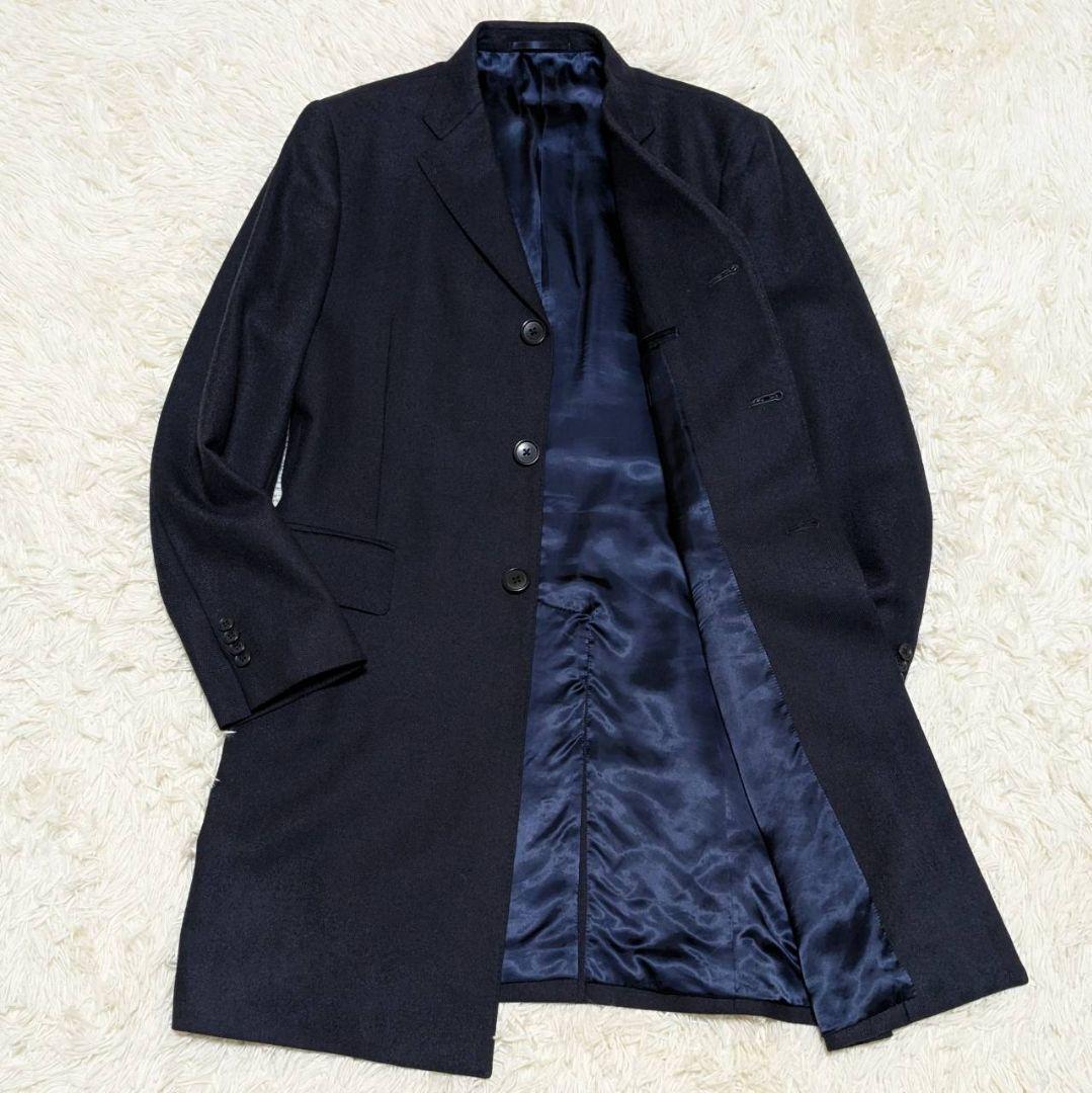 Dunhill ダンヒル チェスターコート ヘリンボーン ロングコート