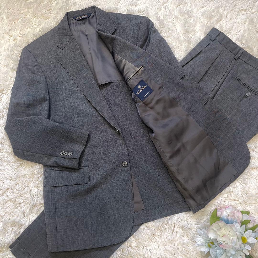 ブルックスブラザーズ 40REG モヘヤ混 セットアップ スーツ グレー 中古・古着通販】BROOKS BROTHERS (ブルックスブラザーズ