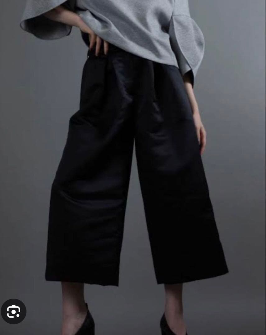 HEVE サテンフレアガウチョパンツ黒38 楽天市場】大きいサイズ レディース ズボン パンツ 裾がくるっとできる