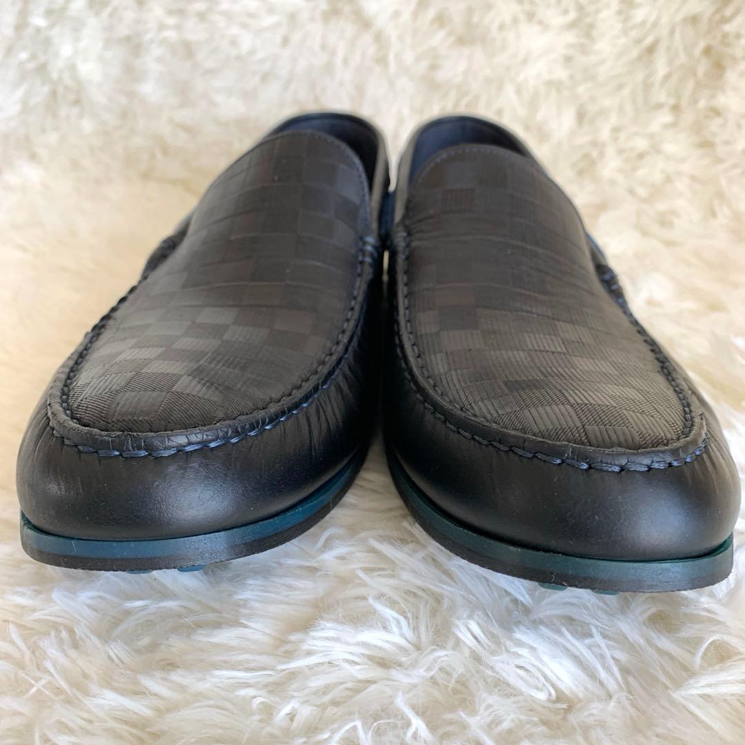 美品❣️ランバンオンブルー レザーシューズ スリッポン 26.5cm レザー