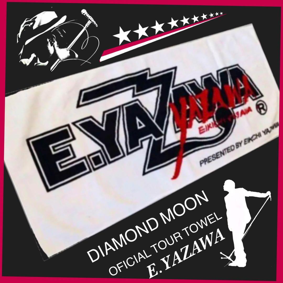 矢沢永吉✦E.YAZAWA✦公式タオル✦ロゴ+フデ✦WHITE/BLACK✦新品