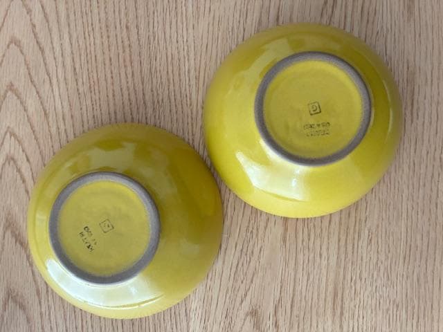 Heath Ceramics ヒースセラミックス デザートボウル 2個組 黄色