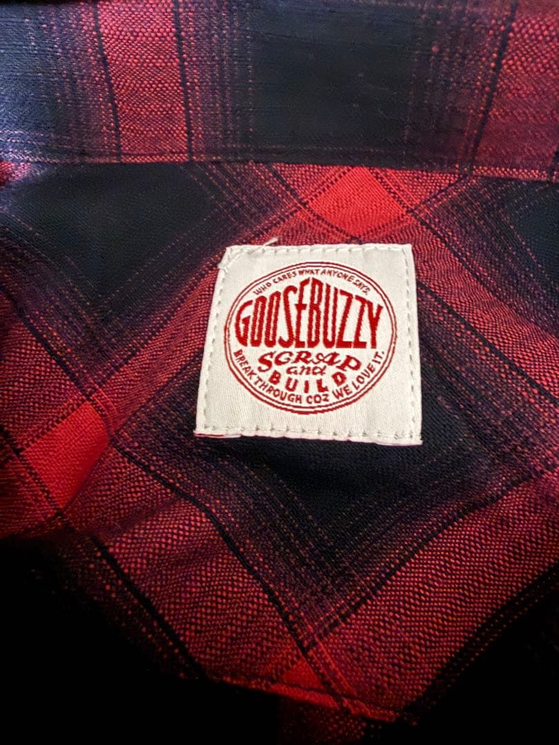 GOOSE BUZZY 25AW OMBRE CHECK SHIRT XL - メルカリ