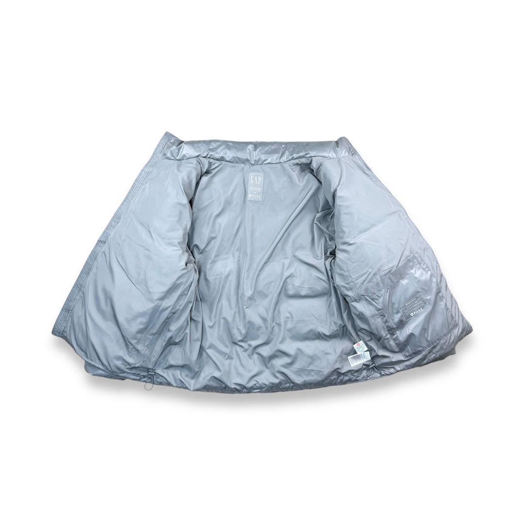 GAP ギャップ パファージャケット プリマロフト 中綿 ダウン シルバー